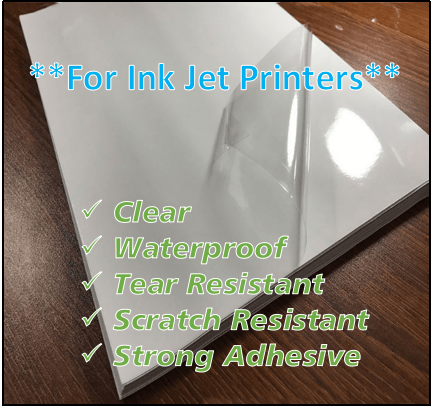 Printable Adhesive Vinyl - TRANSPARENT/FROST - Knight Heat Transfer Vinyl