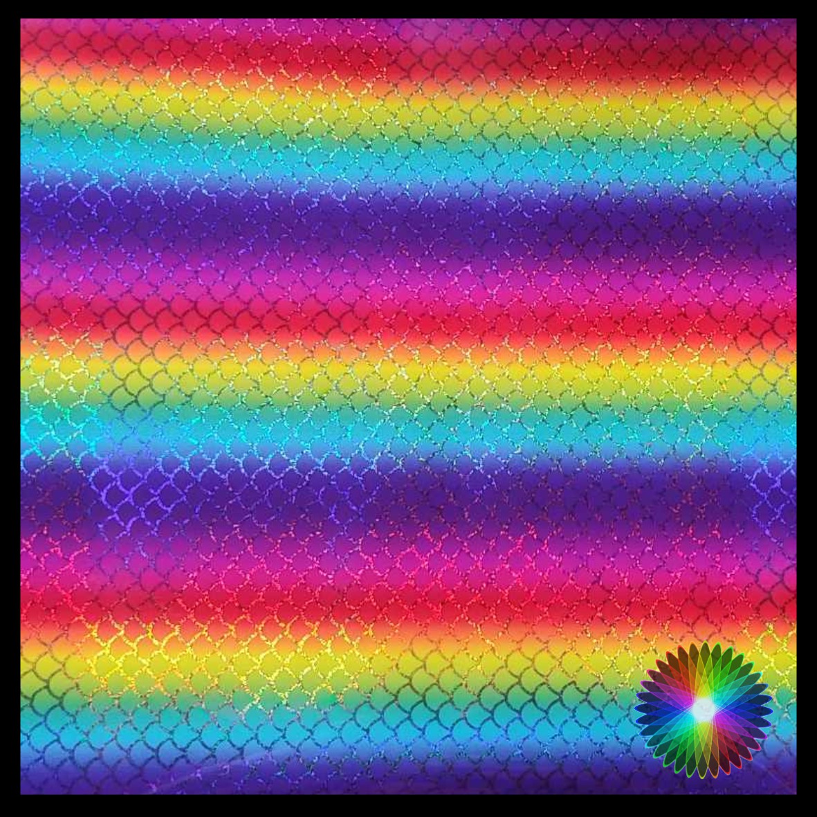 Holographic Rainbow Mermaid Self-Adhesive Vinyl