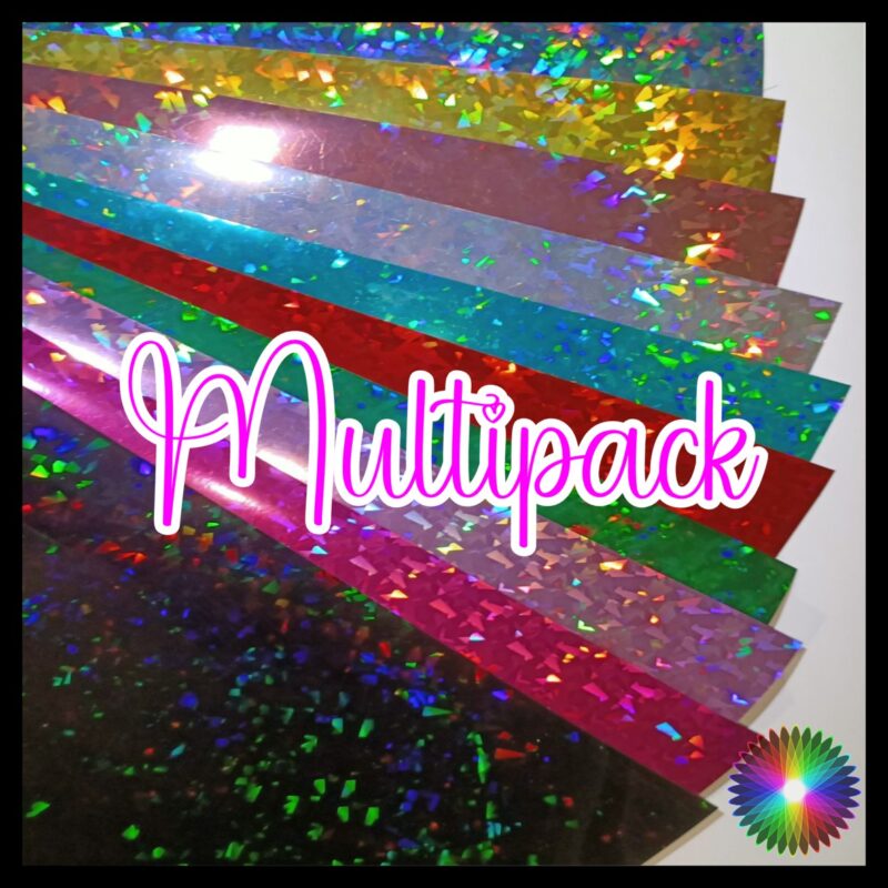 Crystal Prism Holographic Adhesive Vinyl Multipack