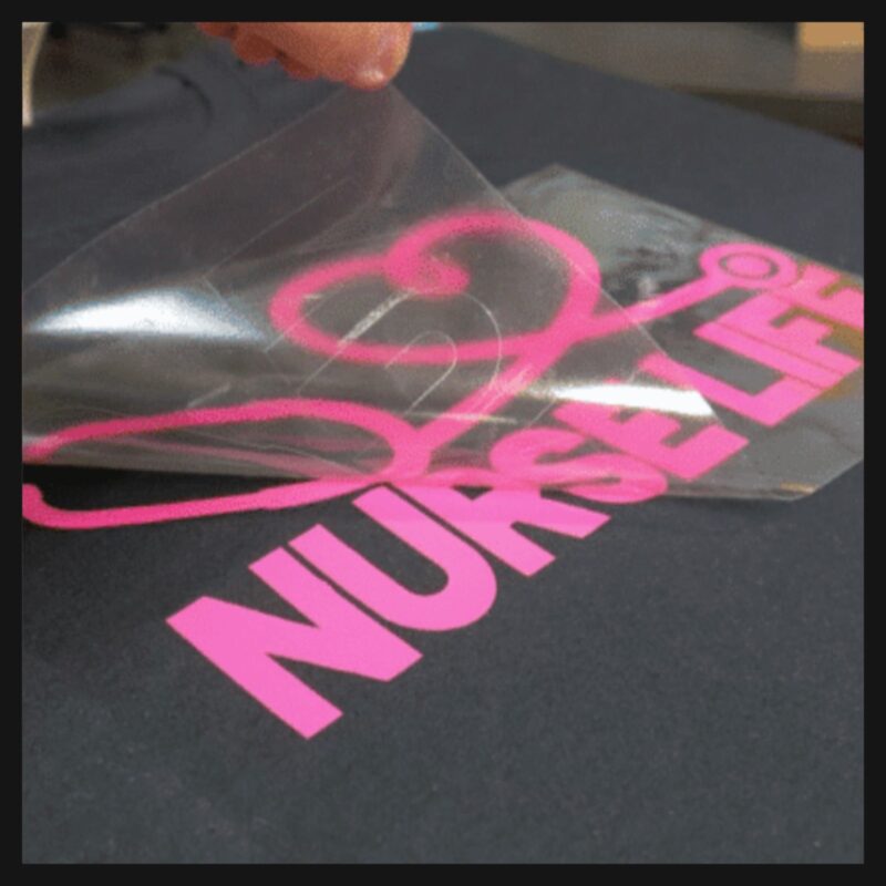 Iron On Die Cut Single Colour Heat Transfer