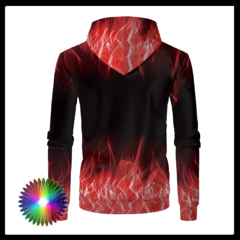 Sublimation Blank Hoodie - Red Fire - Knight HTV