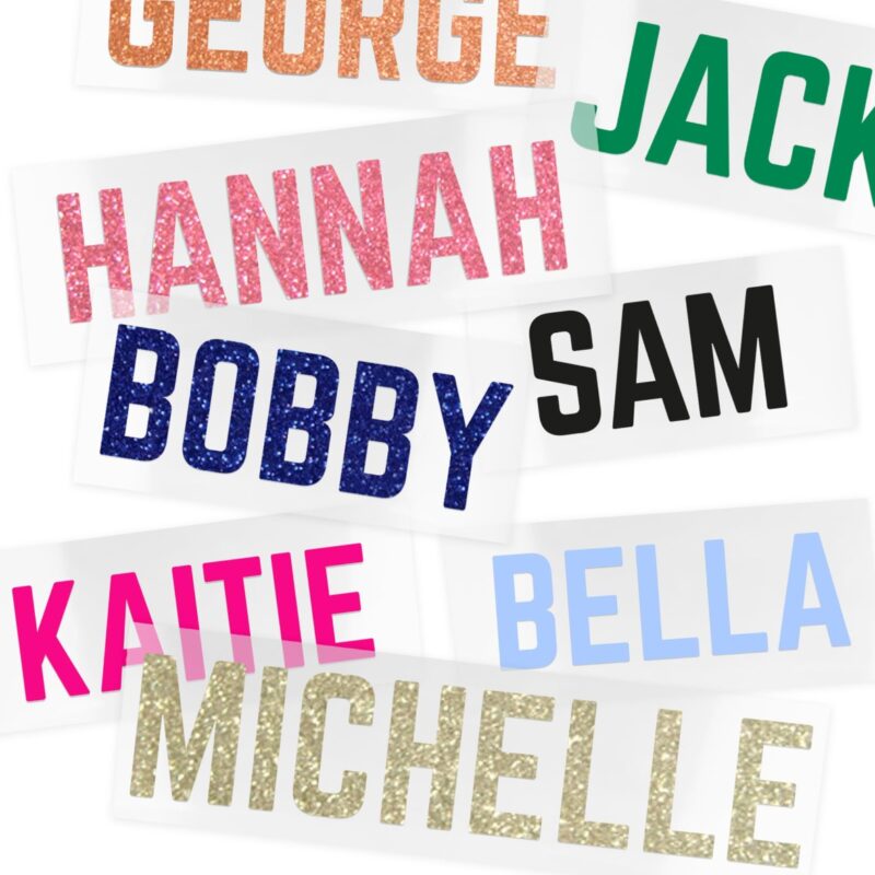 Create Custom Iron On Glitter Transfer - Single Line