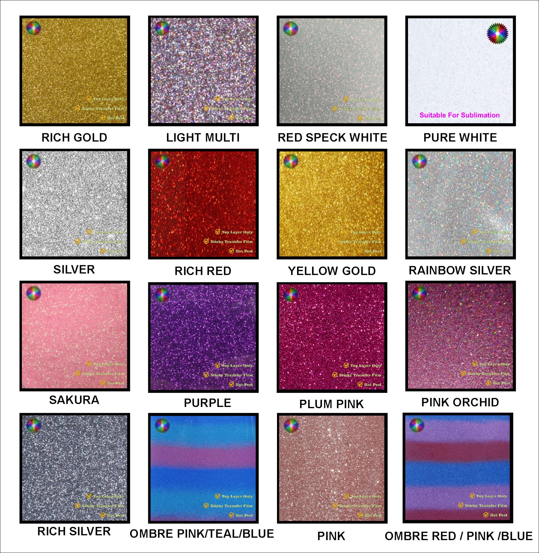 Iron On Glitter Transfer