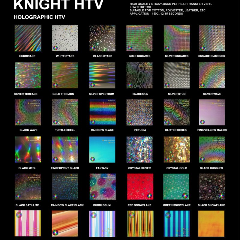 Holographic Iron On Transfers