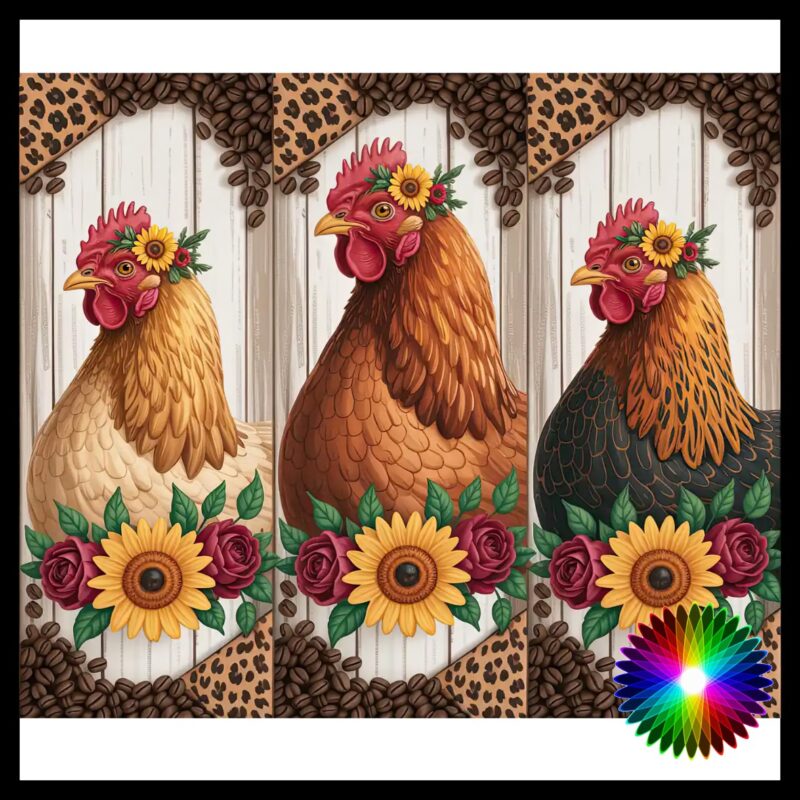 20oz Skinny Sublimation Tumbler Wrap Prints